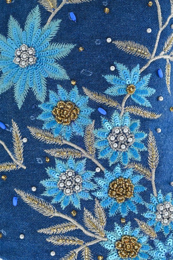 Dahlia Denim Shoulder Bag - Image 2