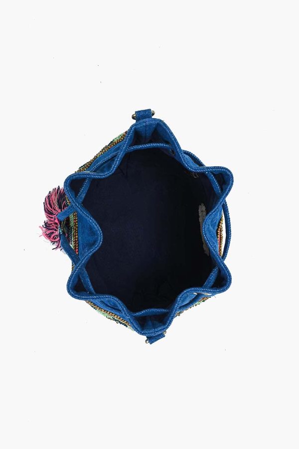 Gypsy Bloom Embellished Bucket Bag - Image 5