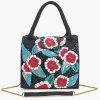 Midnight Blossom Beaded Bag