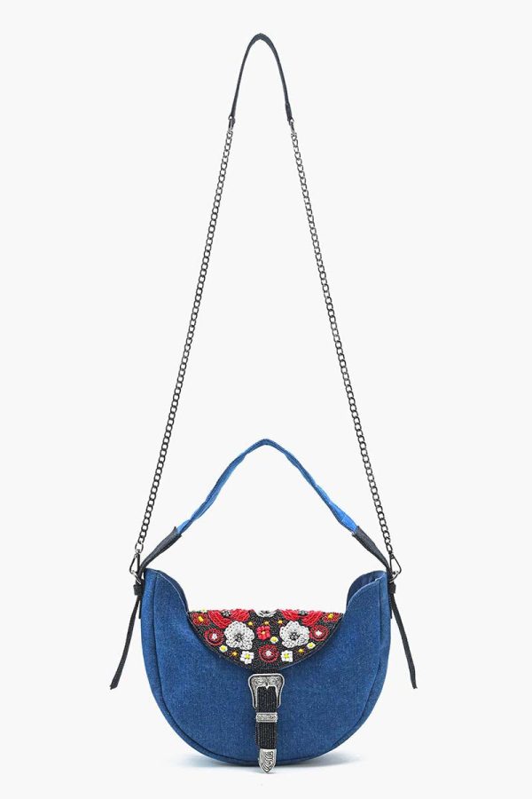 Scarlet Romance Denim Shoulder Bag - Image 2