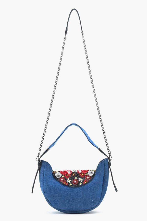 Scarlet Romance Denim Shoulder Bag - Image 4