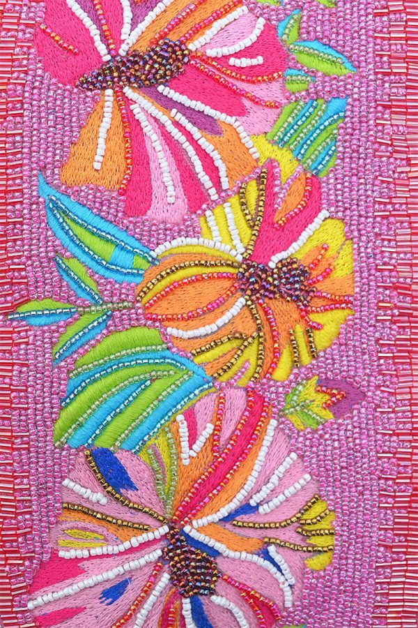 Petal Glimmer Embellished Shoulder Bag - Image 2