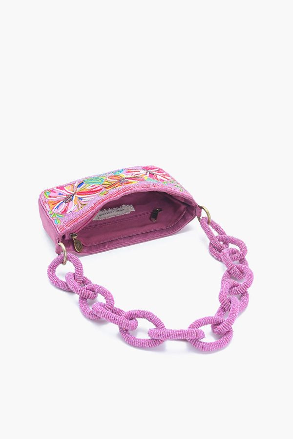Petal Glimmer Embellished Shoulder Bag - Image 5