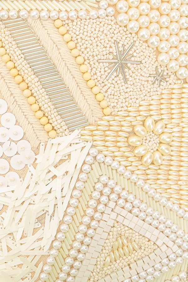 Shimmering Sands Embellished Shoulder Bag - Image 2