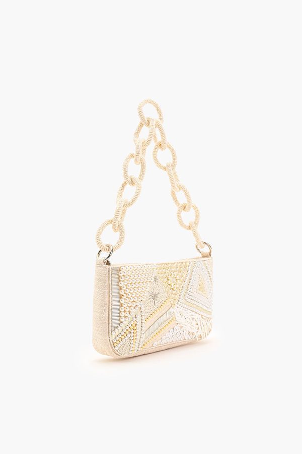 Shimmering Sands Embellished Shoulder Bag - Image 3