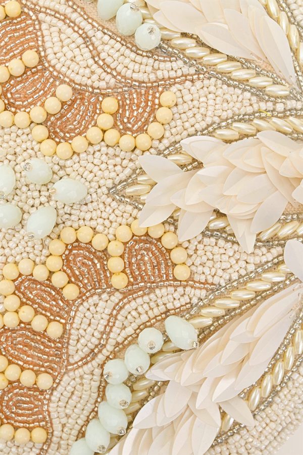 Shimmering Sands Embellished Mini Bag w Crossbody Strap - Image 2