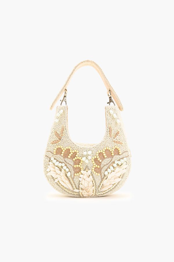 Shimmering Sands Embellished Mini Bag w Crossbody Strap - Image 3