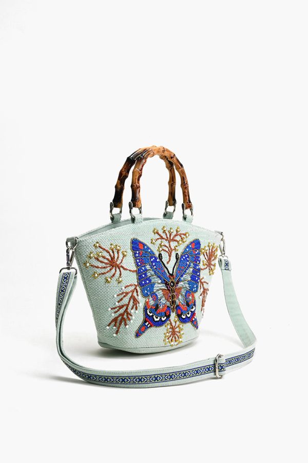 Periwinkle Blue Butterfly Mini Tote - Image 3