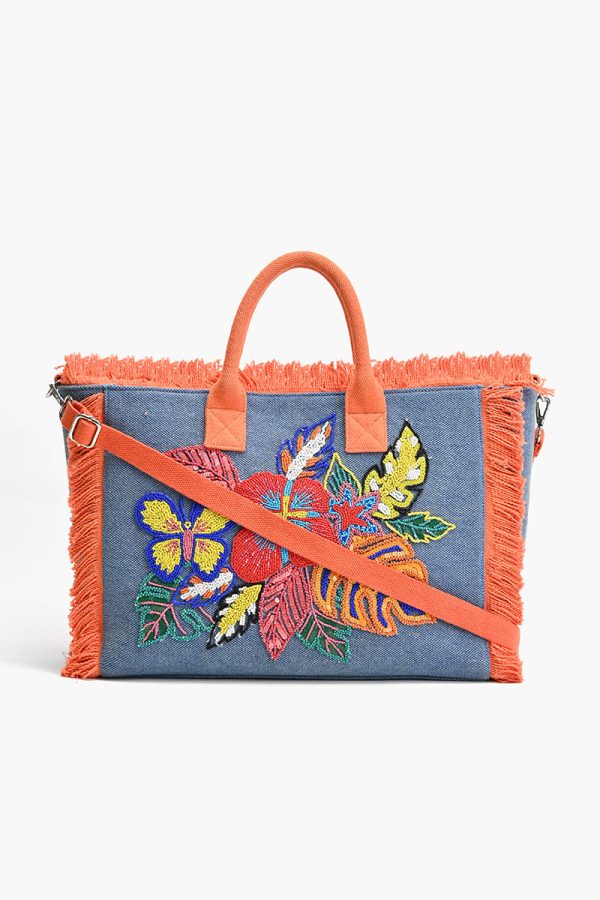 Rainbow Flutterby Foliage Tote - Image 3