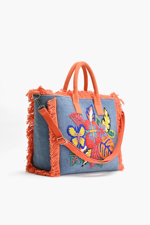Rainbow Flutterby Foliage Tote - Image 4