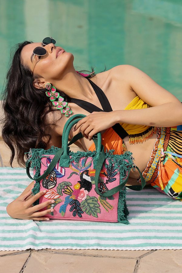Pink Flutter Oasis Mini Tote - Image 7