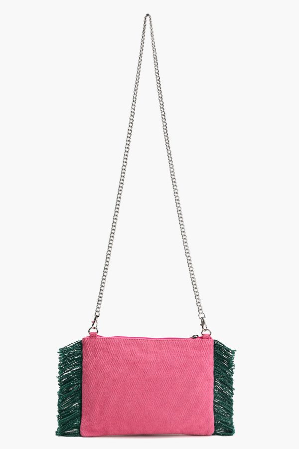 Pink Flutter Oasis Clutch Bag - Image 5