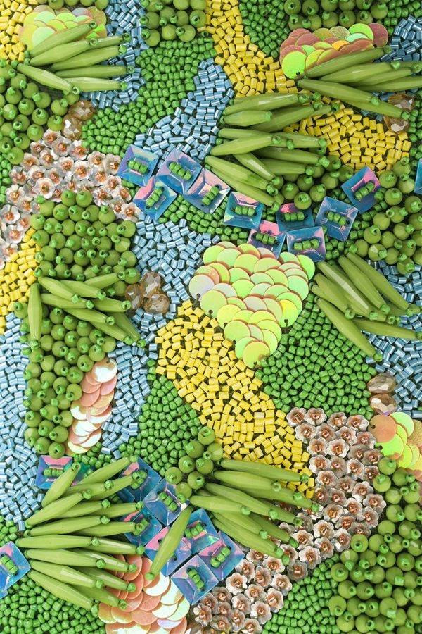 Rainforest Beaded Top Handle Bag - Image 2