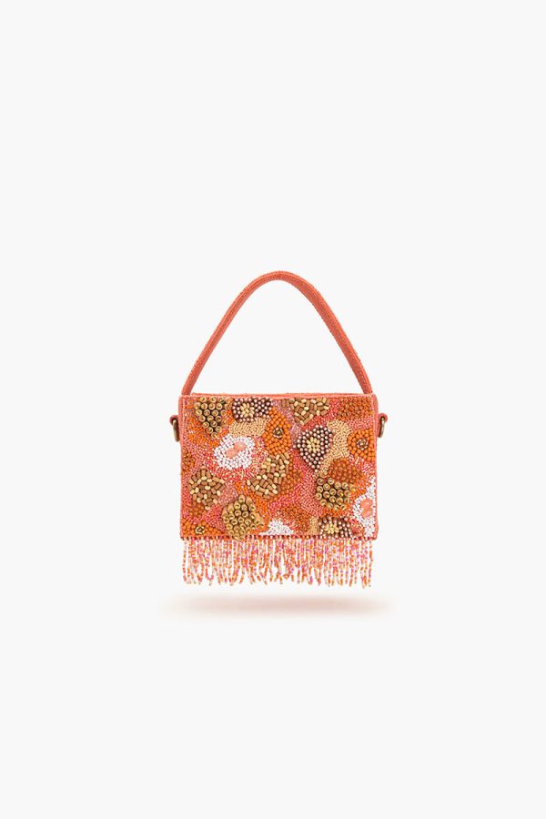 Maze Tangerine Box Top Handle Bag - Image 4