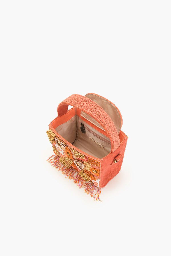 Maze Tangerine Box Top Handle Bag - Image 5