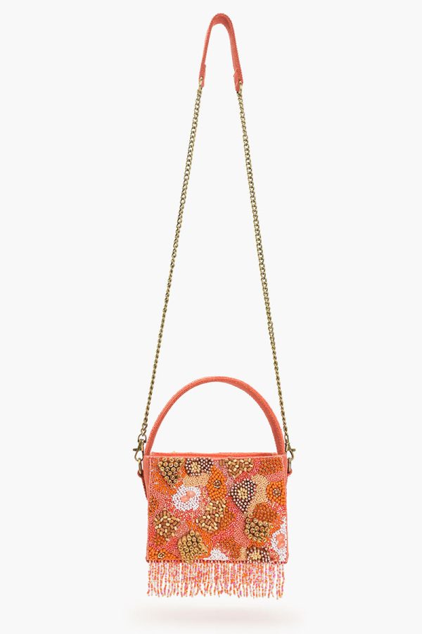 Maze Tangerine Box Top Handle Bag - Image 6