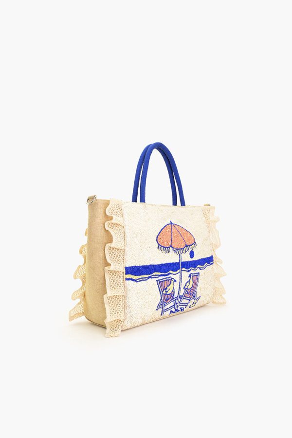 Slow Down Beaded Beach Bag - Image 4