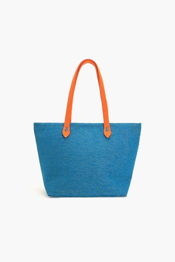Sea Horse Teal Tote - Image 4