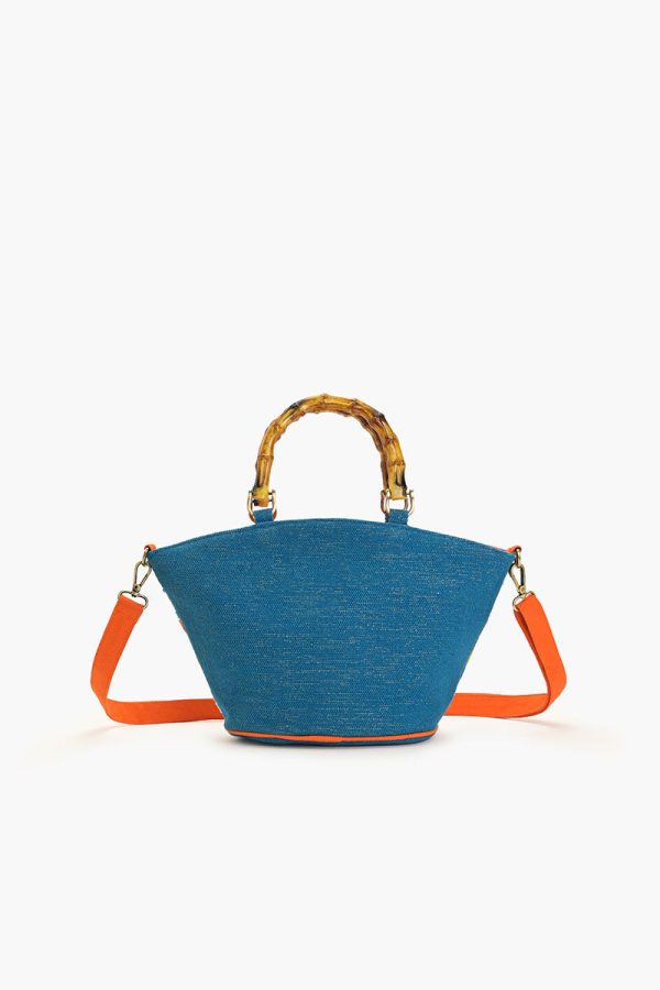 Sea Horse Teal Top Handle Bag - Image 4