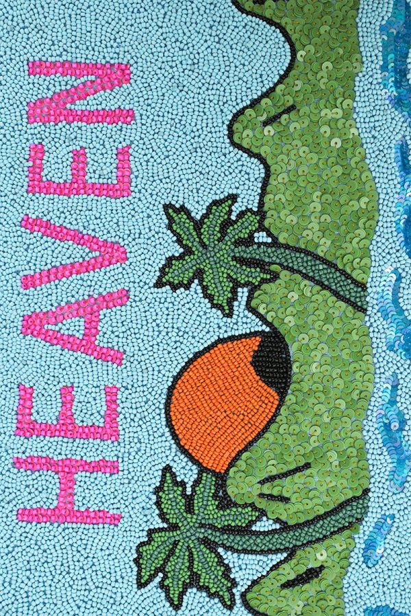 Beach Heaven Beaded Tote - Image 2