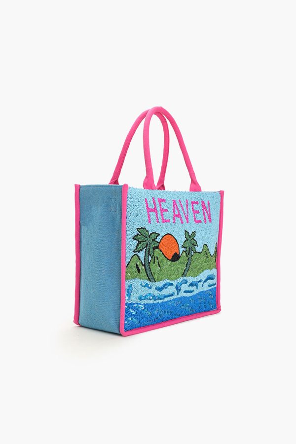 Beach Heaven Beaded Tote - Image 3