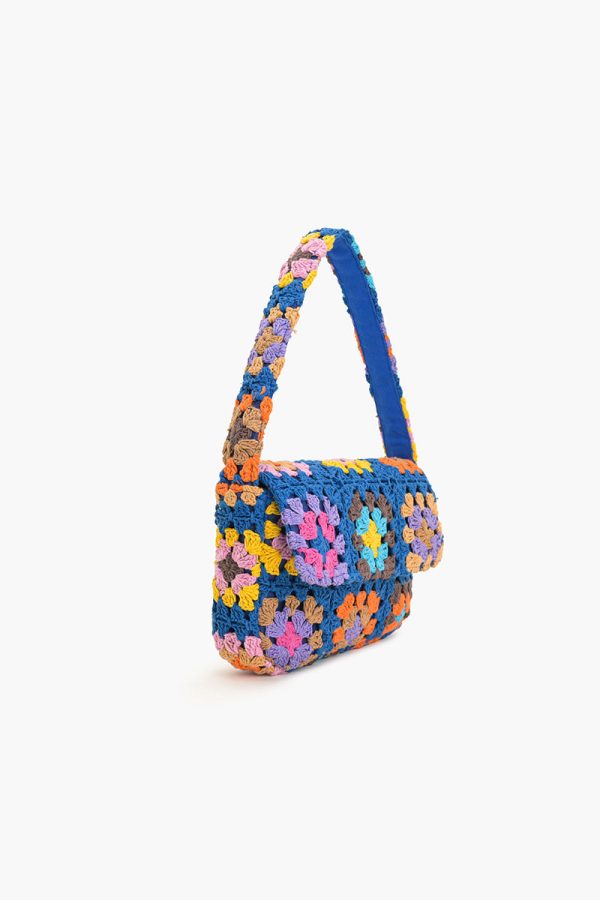 Stitch Please Blue Shoulder Bag - Image 4