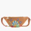 Marine Raffia Embellished Fanny Sling Bag