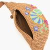 Marine Raffia Embellished Fanny Sling Bag - Image 3