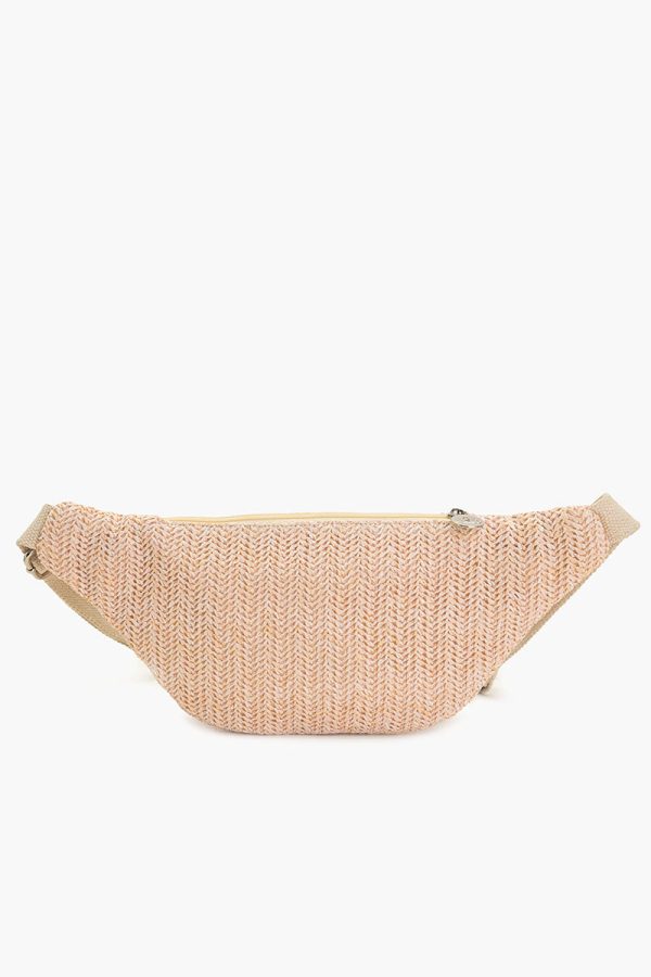 Sunshine Raffia Embellished Fanny Sling Bag - Image 2