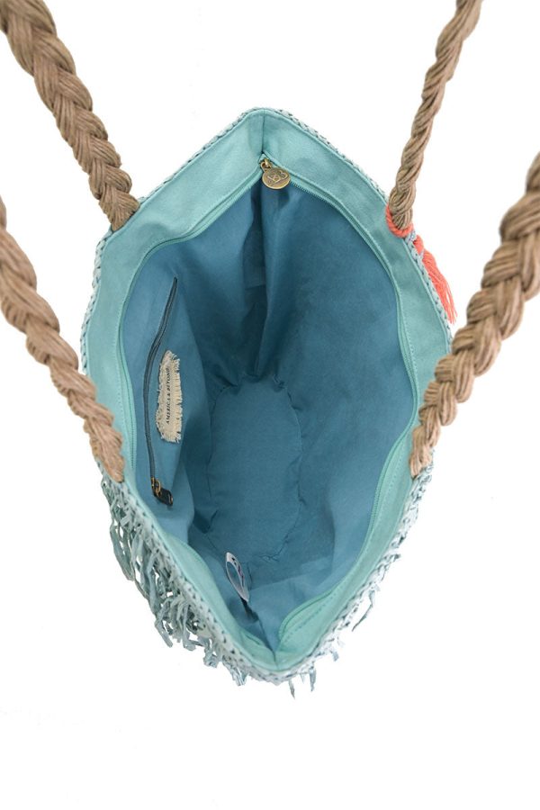Tide & Tassel Straw Tote - Image 5