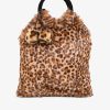 Faux Fur Fab Leopard Foldover Clutch