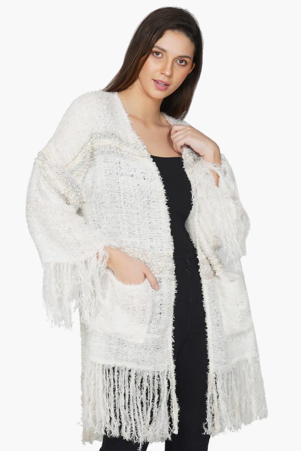Snow white Winter Oversized Sweater - Image 2