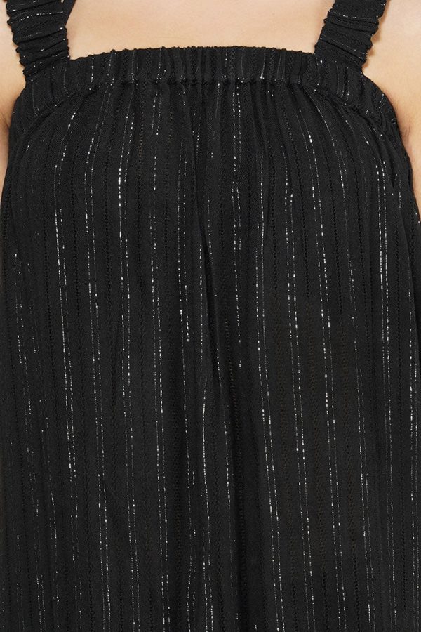 Summer Nights Silver Stripe Maxi Dress - Image 6