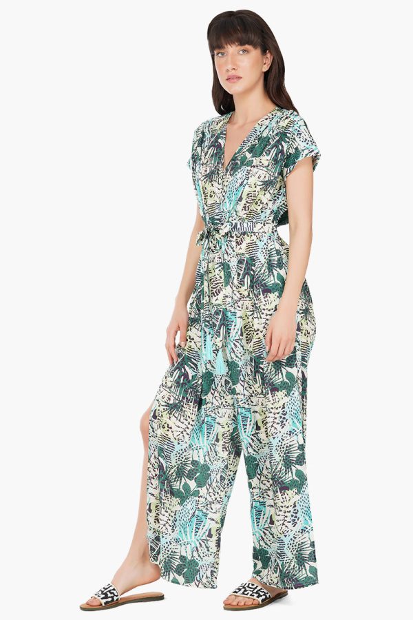 Hidden Cheetah Summer Tropical Jumpsuit - Image 4