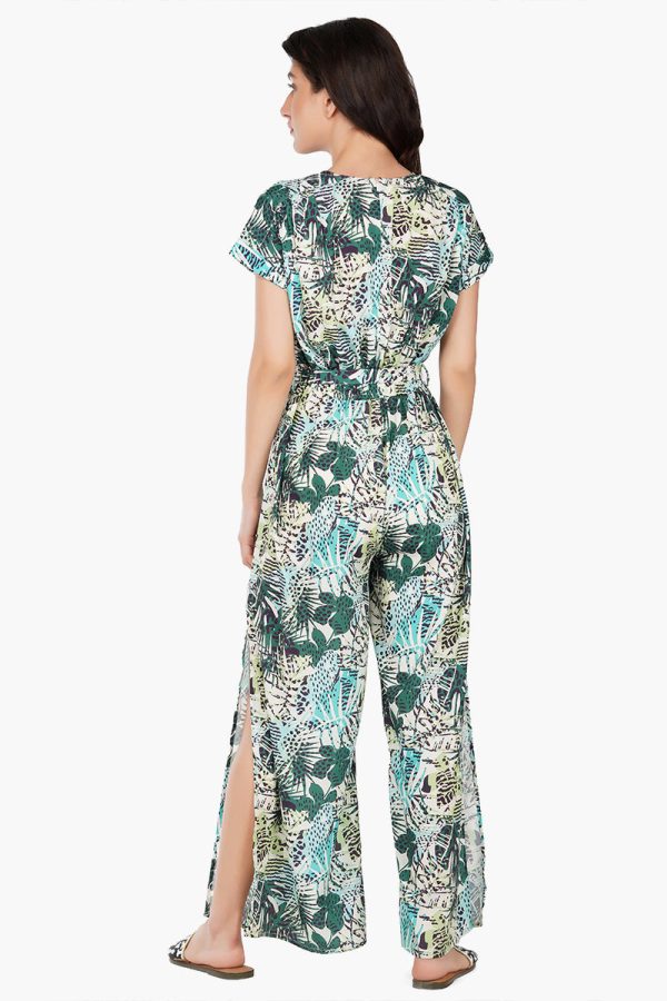 Hidden Cheetah Summer Tropical Jumpsuit - Image 5