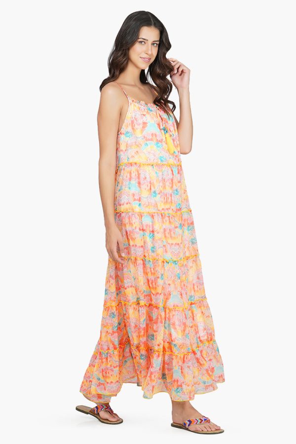 Rain Stroke Tiered maxi Dress - Image 2