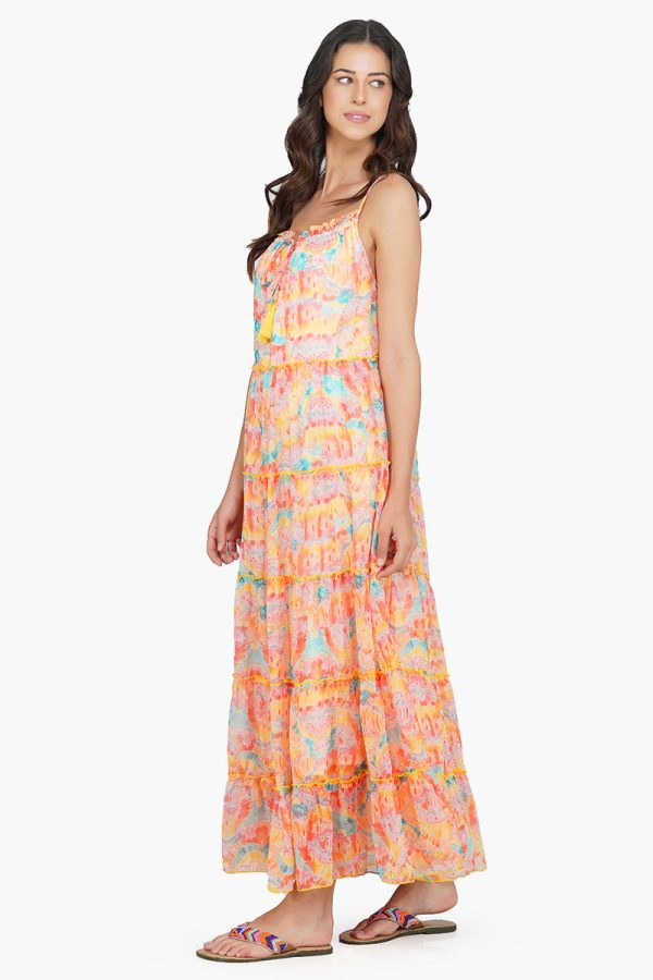 Rain Stroke Tiered maxi Dress - Image 3