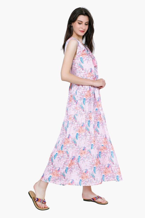 Roseate Spiral Bird Maxi Dress - Image 2