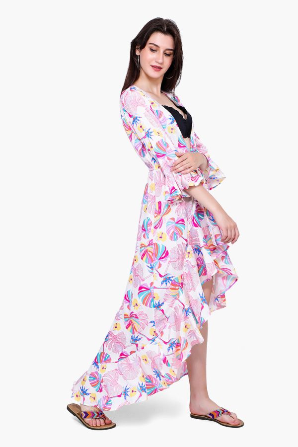 Palm Florals Maxi Cover Up - Image 2