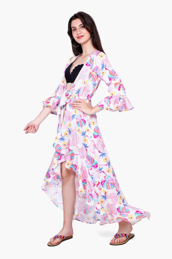 Palm Florals Maxi Cover Up - Image 3