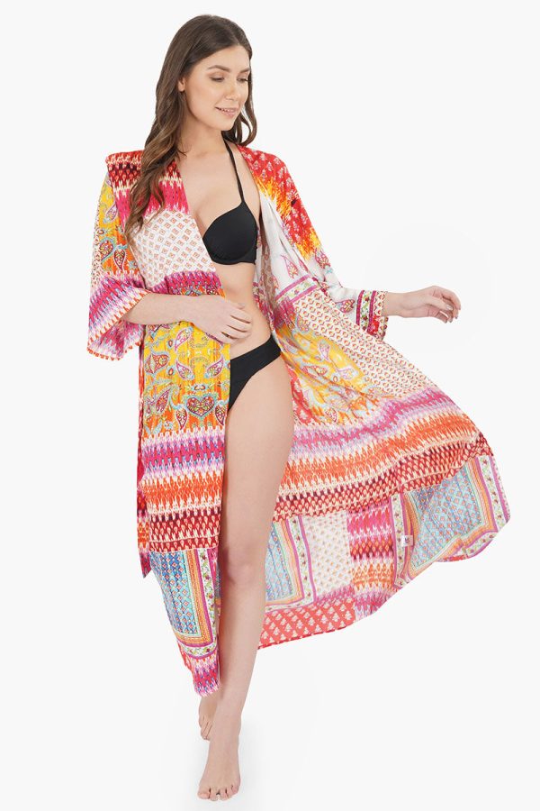 Fuchsia Rose Paisley Cover Up - Image 2