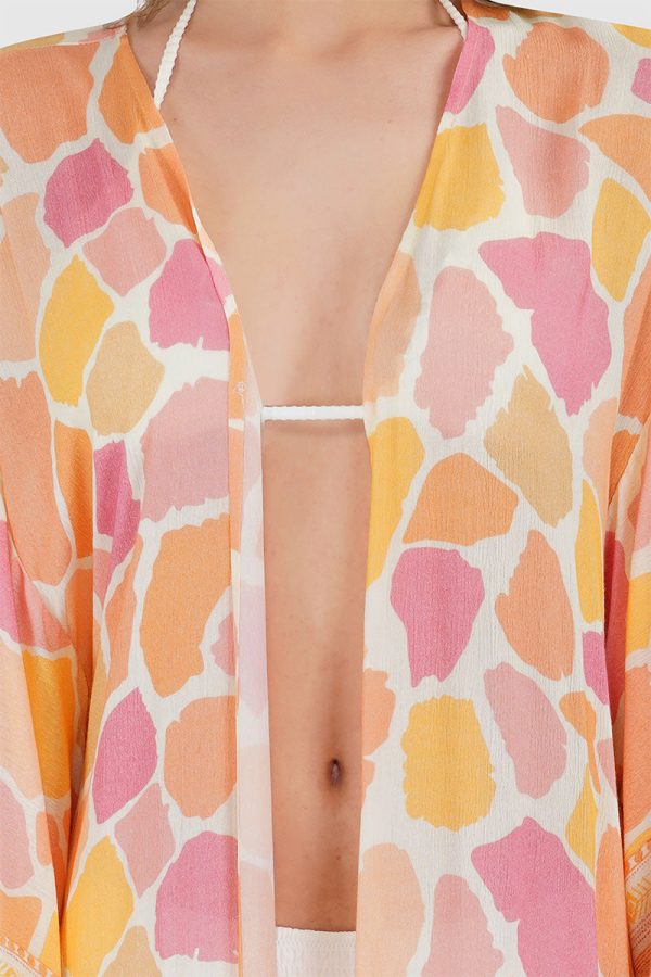 Giraffe Print Kimono Cover Up - Image 5