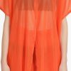 Orange Shimmer Sheer Cover Up - Image 5