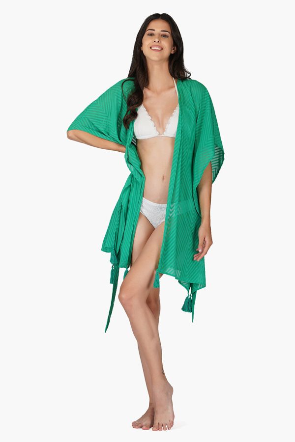 Emerald Chevron Cover Up - Image 4