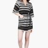 Lori Mexican Striped Kimono Cover Up Dress