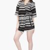 Lori Mexican Striped Kimono Cover Up Dress - Image 3