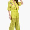 Bianca Crochet Cropped Shirt with Floral Embroidery - Image 2