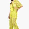 Bianca Crochet Cropped Shirt with Floral Embroidery - Image 3