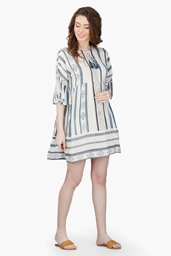Gianna Striped Short Dress - Image 2