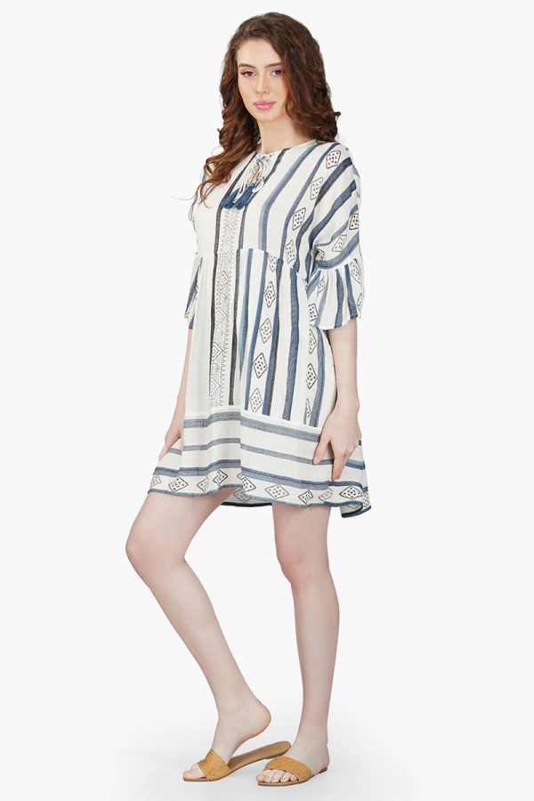 Gianna Striped Short Dress - Image 3